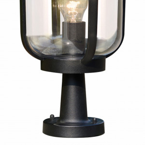 Stalp pentru exterior Tolson, 1 bec, dulie E27, neagra, Klausen [6]- savelectro.ro