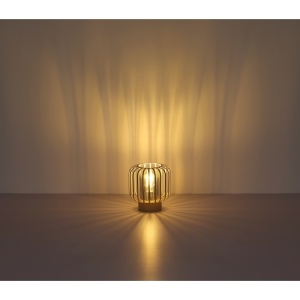Veioza Alfred, 1xE27, IP20, nisipiu/fumuriu transparent, Globo Lighting [4]- savelectro.ro