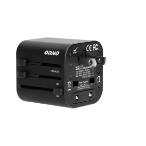 Adaptor universal pentru calatorie, 100-240V, 8A, Orno [4]- savelectro.ro
