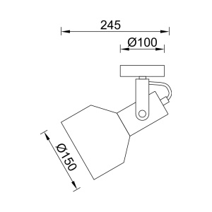 Aplica Blackspot BR-BV05-00013, 1xE27, neagra, IP20, Braytron [4]- savelectro.ro
