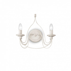 Aplice, Aplica Corte 028460, 2xE14, alba, IP20, Ideal Lux - savelectro.ro