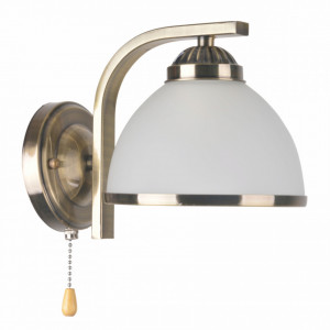 Aplica Darla LY-3311, 1xE27, cu intrerupator, bronz+alba, IP20, Klausen [1]- savelectro.ro