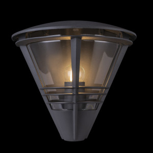 Aplica de exterior din aluminiu antracit deschis, 1 bec, dulie E27, 32093A, Globo [5]- savelectro.ro