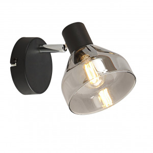 Aplice, Aplica Intim KL161004, 1xE14, neagra+fumurie, IP20, Klausen - savelectro.ro