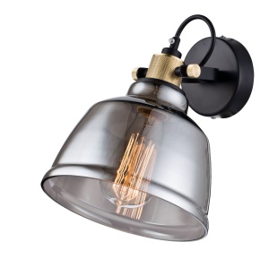 Aplica Irving T163-01-C, 1xE27, neagra+fumurie, IP20, Maytoni [2]- savelectro.ro