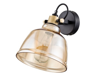 Aplica Irving T163-01-R, 1xE27, neagra+chihlimbar, IP20, Maytoni [3]- savelectro.ro