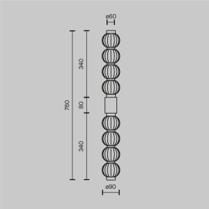 Aplica LED Amulet MOD555WL-L13G3K, 19W, 800lm, lumina calda, IP20, aurie+transparenta, Maytoni [4]- savelectro.ro