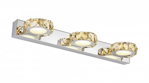 Aplice LED, Aplica LED Champagne KL146002, 3x3W, 585lm, lumina calda, IP20, crom+aurie, Klausen - savelectro.ro