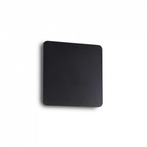 Aplica LED Cover 195766, 9.5W, 950lm, lumina calda, neagra, IP20, Ideal Lux