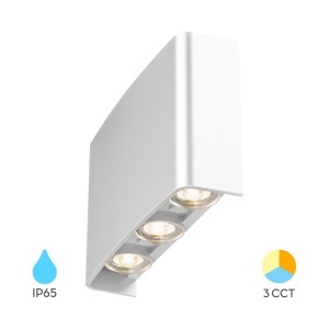 Aplice LED, Aplica LED exterior 6x1W, 480lm, lumina calda/neutra/rece, IP65, alba, Braytron - savelectro.ro