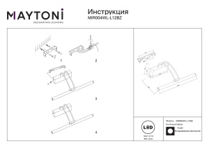 Aplica LED Finelli MIR004WL-L12BZ, 12W, 800lm, lumina calda, IP20, bronz, Maytoni [4]- savelectro.ro