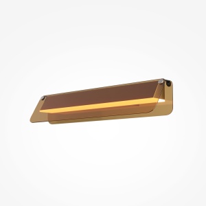 Aplice, Aplica LED Flat, 10W, lumina calda (3000K), neagra, ambra, Maytoni - savelectro.ro