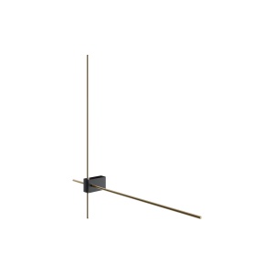 Aplica LED Pars C070WL-L12GB3K, 12W, 1050lm, lumina calda, IP20, neagra+aurie, Maytoni [1]- savelectro.ro