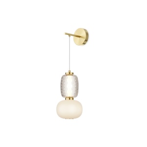 Aplica LED Pattern MOD267WL-L18G3K, 18W, 2400lm, lumina calda, IP20, aurie+alba+gri, Maytoni [1]- savelectro.ro