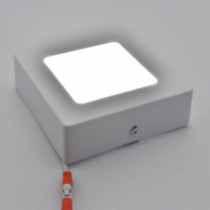Aplica LED SMD 6W patrata, 350 lm, IP20, lumina rece (6500K), 120x120mm, alba, Braytron