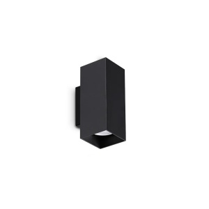 Aplice, Aplica Look patrata D60 H150, 2xGU10, IP20, neagra, Ideal Lux - savelectro.ro