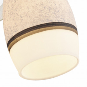 Aplica Marmo, 1 bec, dulie E14, alba, aurie, metal, sticla, Klausen [3]- savelectro.ro