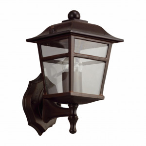 Corpuri de iluminat exterior, Aplica pentru exterior Colorado, 1 bec, dulie E27, maro, transparent, sticla, Klausen - savelectro.ro