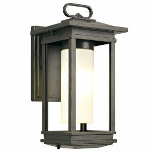 Aplice si felinare exterior, Aplica pentru exterior Louis, 1 bec, dulie E27, neagra, sticla, Klausen - savelectro.ro