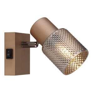 Aplica Satella, 1xE14, IP20, cafenie mat, Globo Lighting