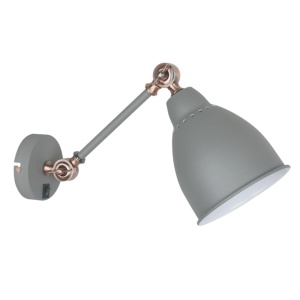 Klausen Stoc, Aplica Tarra LY-4031, 1xE27, gri, stil clasic, IP20 - savelectro.ro