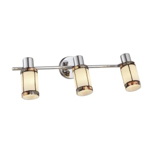 Klausen Stoc, Aplica Tivoli KL6339, 3xE14, crom + alb multicolor, metal + sticla, stil clasic, Klausen - savelectro.ro