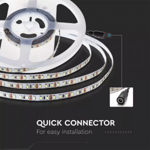 Banda led 24V 3528, 120 leduri/m, rola 10 m, protectie IP65, lumina naturala(4000 K), V-TAC [3]- savelectro.ro