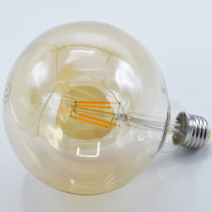 Bec led Vintage Edison 4W (40W), E27, G125, 350 lm, lumina calda (2200K), auriu, Braytron