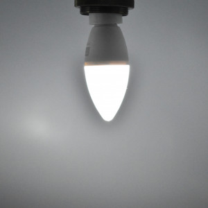 Bec LED dimabil lumanare 5.5W (40W) cip Samsung , E14, C37, 470 lm, lumina rece (6400 K), V-TAC