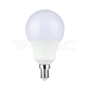 Becuri LED E14, Bec LED 8.5W(60W), E14, 806 lm, V-TAC, lumina calda (3000K), cip SAMSUNG, clasa energetica F - savelectro.ro