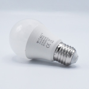 Bec led chip Samsung 9W (60W), 5 ani garantie, E27, 806 lm, A+, lumina calda (3000 K), V-TAC