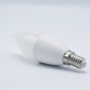 Bec led flacara 10W (90W), E14, 1000 lm, A+, lumina naturala (4200K), opal, Horoz Electric