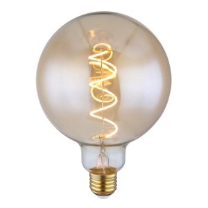 Becuri cu LED, Bec LED glob Edison 4.5W, E27, 200 lm, Globo, lumina calda (1800 K), dimabil, chihlimbar, clasa energetica G - savelectro.ro