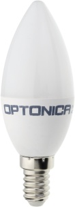 Becuri LED E14, Bec LED lumanare Optonica, 3.7W, E14, C37, 320 lm, lumina calda (2700 K), IP20, clasa energetica F - savelectro.ro