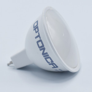 Bec led MR16 5W (35W), 400 lm, 110 grade, lumina rece (6000K), opal, Optonica