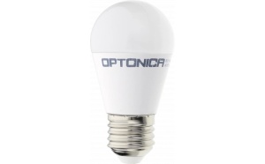 Becuri LED E27, Bec LED Optonica, G45, E27, 8W(60W), 806 lm, lumina neutra (4500K), nedimabil, clasa energetica F - savelectro.ro