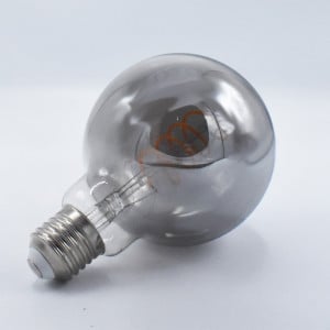 Bec Vintage LED Filament Rasucit 5W (21W), E27, G95, 200 lm, lumina calda (2200K), fumuriu, Rabalux