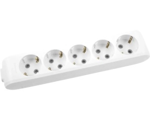 Prelungitoare Electrice, Bloc 5 prize X-tendia Panasonic, Alb - savelectro.ro