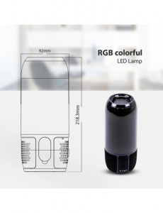 Boxa Bluetooth LED RGB portabila, slot microSD, jack 3.5mm, 3 ore, neagra, V-TAC [4]- savelectro.ro