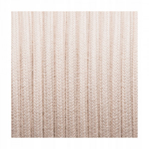 Cablu textil 2x0.75, culoarea bumbacului [1]- savelectro.ro