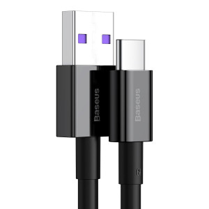 Cablu USB-C, 66W, 1m, negru, Baseus [3]- savelectro.ro
