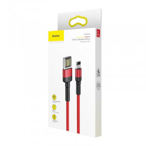 Cablu USB-Lightning, 2.4A, 1m, rosu, Baseus [5]- savelectro.ro