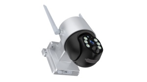Sisteme Smart Home, Camera supraveghere exterior Wi-Fi 4MP, panou solar, MicroSD, IP65, alba+argintie, Optonica - savelectro.ro