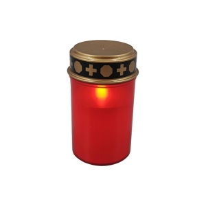 Veioze, Candela LED Lume, 0.06W, lumina calda (1800 K), IP44, rosie, Klausen - savelectro.ro