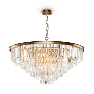 Corpuri de iluminat, Candelabru Revero MOD085PL-16BS, 16xE14, auriu+transparent, IP20, Maytoni - savelectro.ro