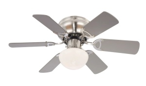 Candelabru Ugo, cu ventilator, intrerupator, 1xE27, nichel mat, crom, aspect lemn, IP20, Globo Lighting [2]- savelectro.ro