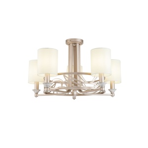 Corpuri de iluminat, Candelabru Vittoria H004CL-05BG, 5xE14, crem+alb, IP20, Maytoni - savelectro.ro