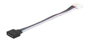 Conectori banda LED, Conector alimentare cu clema banda led RGBW cu 15 cm cablu - savelectro.ro