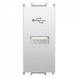 Prize si intrerupatoare, Conector USB transfer 1 modul, alb, Thea Panasonic - savelectro.ro