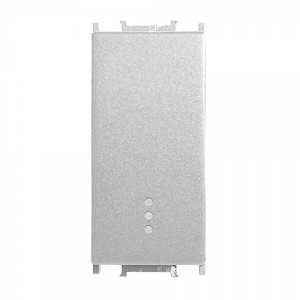 Prize si intrerupatoare, Intrerupator cu LED 1 modul Thea Modular Panasonic, Argintiu - savelectro.ro